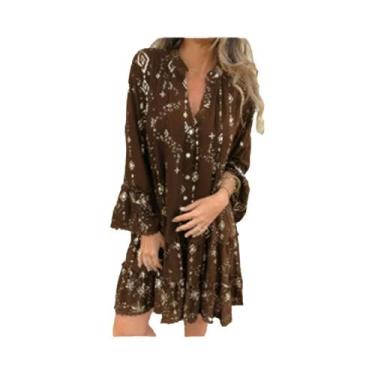 Imagem de Vestido Trompete Casual Feminino De Cor Pura Com Renda E Detalhes Vaza