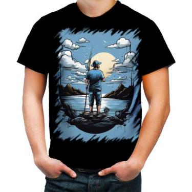 Imagem de Camiseta Colorida Pesca Esportiva Peixes Azul Paz 7 - Kasubeck Store®,