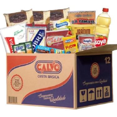 Imagem de Cesta Básica Calvo Produtos De Qualidade Doação Social - Congratulatio