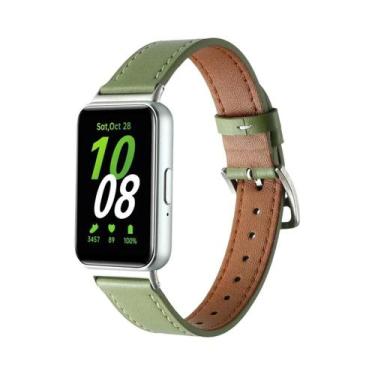 Imagem de Pulseira De Couro Fina Para Samsung Galaxy Fit 3 - Acessório De Substi