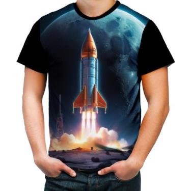 Imagem de Camiseta Colorida Foguete Espacial Space Rocket Espaço 3 - Kasubeck St