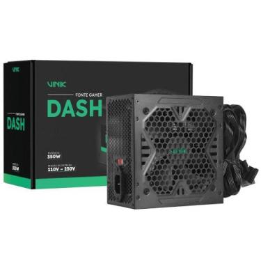 Imagem de Fonte Gamer Dash 350W VFG350WPV3 350W com Fan 120MM Silenciosa Preto V