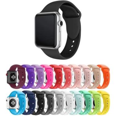 Imagem de Pulseira Silicone para Apple Watch 38mm e 40mm - preto - worldwideecom
