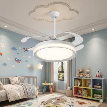 Imagem de Ventilador De Teto Plafon Led Air Plus Retrátil C/ Controle - Bela Hom