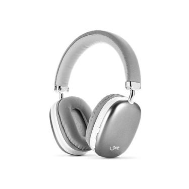 Imagem de Headphone Bluetooth Get Max Prata 12 horas de bateria, com Microfone