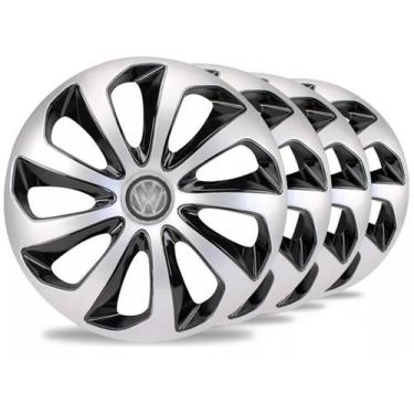 Imagem de Jogo Calota Velox Pto Pta Aro 14 Para Gol G3 99 00 2001 2002 - Elitte 