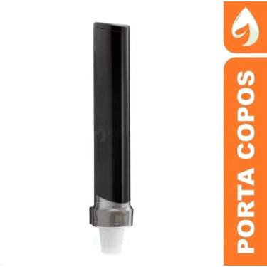 Imagem de Dispenser Porta Copo Descartável De Água 180ml Preto - Premisse
