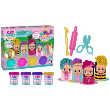 Imagem de Kit Massinha Cry Babies My Little Hair Cotiplas - com Acessórios