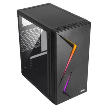 Imagem de Gabinete Gamer Vinik Twin Edge Preto Lateral Acrilico