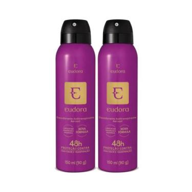 Imagem de Combo Desodorante Antitranspirante Aerosol Eudora 2x150ml/90g