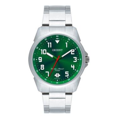 Imagem de Relogio Orient Analogico Verde Metal Prata Mbss1154a E2sx