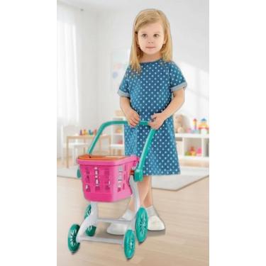 Imagem de Carrinho de Supermercado Infantil 2 em 1 Cestinha - Congratulations St