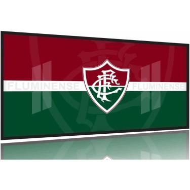 Imagem de Quadros Decorativos Fluminense 130x60 Moldura Preta 2x2