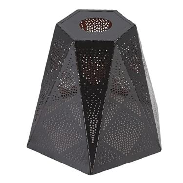 Imagem de Abajur de estilo moderno, Abajur de metal à prova de ferrugem, Abajur decorativo elegante e preto, fácil de instalar Abajur de mesa para suporte de lâmpada E27 E26