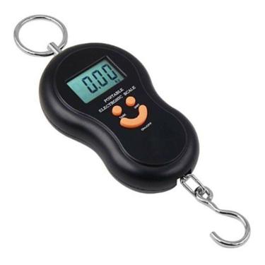 Imagem de Balança Digital 50Kg De Mão Pescador Mala Bagagem