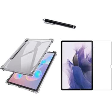 Imagem de Capa Transparente Anti Quedas Premium para Tablet Samsung Galaxy Tab S7 Fe T735 T736 + Película de Vidro Premium + Caneta Touch - (C7COMPANY)