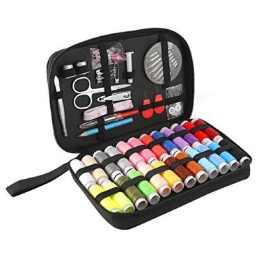 Imagem de Kit de costura Eastdall Kit de costura Conjunto de linha Conjunto de reparo Premium Kit de linha de agulha para costura 95pcs