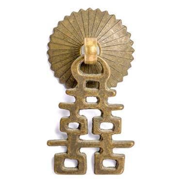Imagem de Puxadores de latão CBH Abundant Happiness 4,3 cm - Conjunto de 2