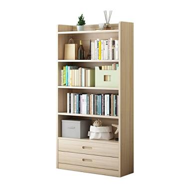 Imagem de KIZQYN Estante de madeira estante de livros de 6 camadas rack de armazenamento montado adequado para sala de estar e estante de quarto