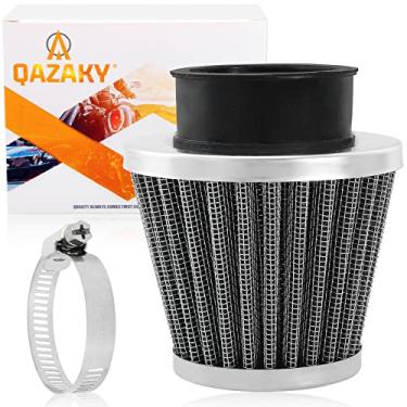 Imagem de QAZAKY Limpador universal de filtro de ar 57mm 58mm 59mm 60mm Compatível com 50cc-90cc 110cc 125cc 150cc 250cc GY6 Motocicleta ATV Scooter Quad Go Kart Moped Pit Dirt Racing Bike Suzuki Baja 2,35 pole