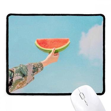 Imagem de Mouse pad Blue Sky Watermelon Science Nature Scenery Tapete de borracha para jogos