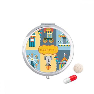 Imagem de Caixa de comprimidos de ilustração Amazing Funny Park Facilities, caixa de armazenamento de remédios