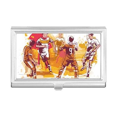 Imagem de Match Soccer Football Sports Porta-cartões de visita com porta-cartões