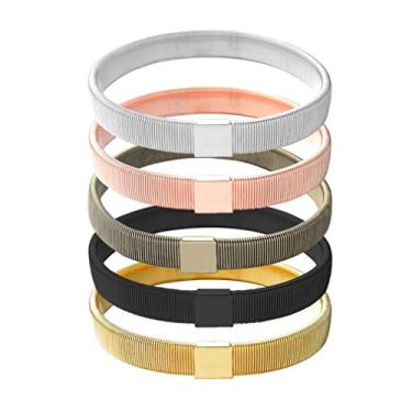 Imagem de 5 Unidades Camisas Para Moda Masculina Manga De Barman Suporte De Manga Barman Liga De Manga Elástica Manguitos De Manga Liga De Manga De Metal Cara Mangas Compridas Antiderrapante