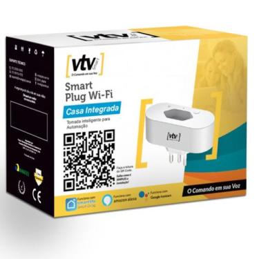 Imagem de Smart Plug Tomada Inteligente Wi-Fi Vtv -Liga E Desliga Equipamentos P