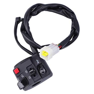Imagem de Interruptor de guidão, botão de buzina para motocicleta, 7/8 polegadas, seta de seta e controlador de luz de neblina