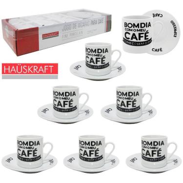 Imagem de Jogo De Xicara Para Café De Porcelana Hauskraft Com 12 Pecas