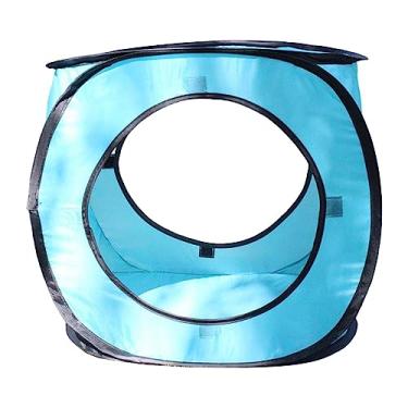 Imagem de Ioensy Tenda para Gatos Brinquedo Interativo para Gatos de 3 Vias Simples para Gatos de Interiores Dobrável Hole Cama para Animais de