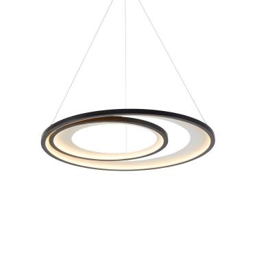 Imagem de Lustre Pendente Nordecor Zahal 2506 Preto Led Bivolt
