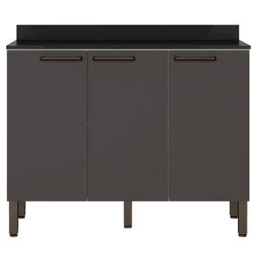 Imagem de Balcão Triplo Bartira Veneza com 3 Portas e 1 Prateleira - 108,4cm de largura