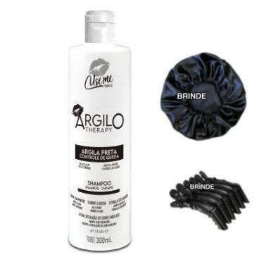 Imagem de Shampoo Controle De Queda Crescimento Argila Preta Use Me 300ml - Pode