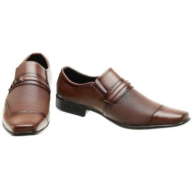 Imagem de Sapato Social Masculino Elástico Calce Fácil Metal Conforto