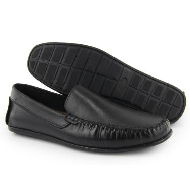 Imagem de Mocassim Masculino Couro Casual Confortável Clássico