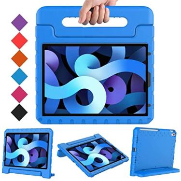 Imagem de Capa Infantil Maleta Compatível Para iPad Air4 Air5 10.9'' A2316 A2324 A2325 A2072-A2588 A2589 A2591 (2021-2022)-AZUL,Anti imapcto,EVA, Emborrachada, Leve