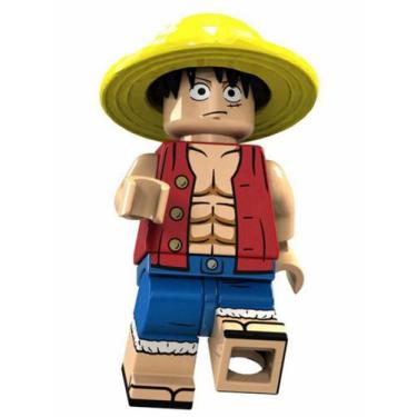 Imagem de Boneco Blocos De Montar One Piece Monkey D. Luffy - Mega Block Toys