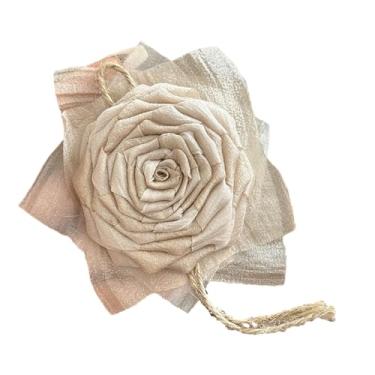 Imagem de Muloo Broche de flor de peito de rosa de tecido elegante para mulheres e meninas broche de lapela elegante acessório de joias, Approx.10cm/3.93inches, Tecido