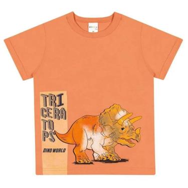 Imagem de Camiseta Alenice Play Infantil Menino Verão com Estampa Triceratops 60243-Masculino