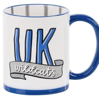 Imagem de Glory Haus Canecas de café ou sopa jumbo universitárias, pintadas à mão, 473 ml, cerâmica (Kentucky Wildcats)