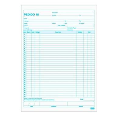 Imagem de Talão de Pedido 1/18 Médio - 50 Folhas,Tilibra - 1 un