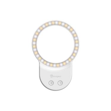 Imagem de XCJSYP Luz para celular, selfie magnética, vídeo compatível com iPhone Android, tablet, câmera, fotografia de laptop, 3 modos ajustáveis, anel de beleza - branco