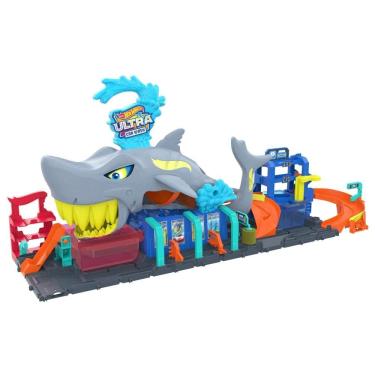 Imagem de Hot Wheels City Pista Lava-Rápido Mega Tubarão - Mattel