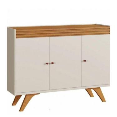 Imagem de Buffet Madrid 3 Portas Mavaular Off White Naturalle