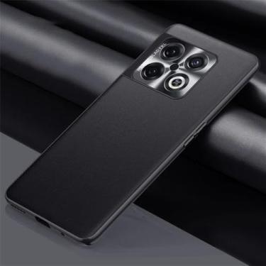 Imagem de Capa de telefone de couro luxuosa para OnePlus 10 Pro 10T Capa traseira fosca Capa de proteção total para OnePlus Ace Pro 5G 10 Pro, preta, 2, para OnePlus 10T