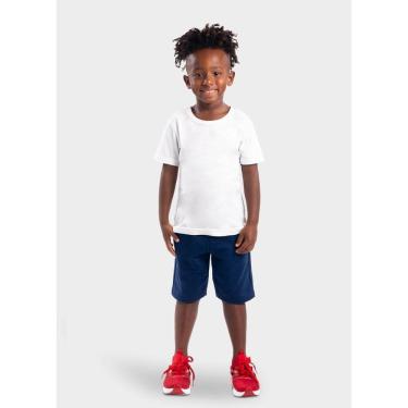 Imagem de Camiseta Básica Infantil Menino Em Malha Brandili Branco