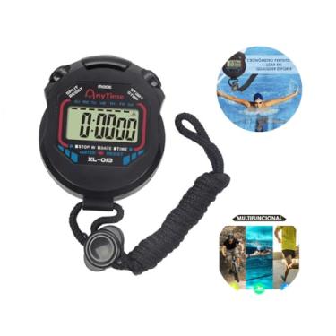 Imagem de Cronometro Digital de Mão Temporizador Timer Cronômetro Alarme Esportivo Para Academia Corrida Crossfit Mao À Prova D’água