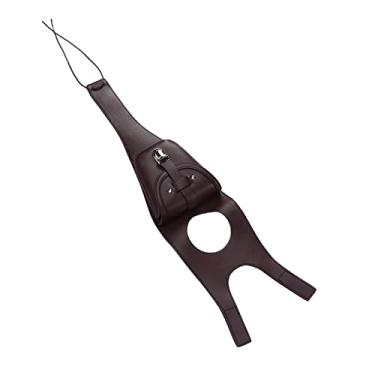 Imagem de Bolsa para tanque de motocicleta, mochila para tanque de couro artificial à prova d'água para corrida de moto(Marrom escuro)